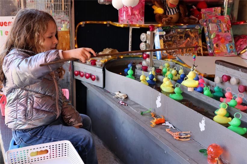 Das Entenfischen gehört zu jedem Jahrmarkt einfach dazu
