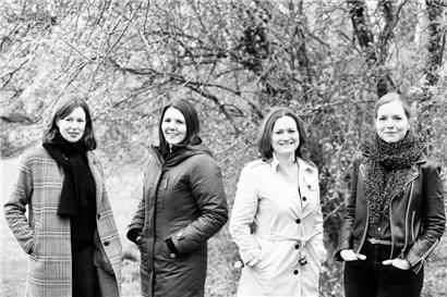 Das Festival-Team (von links nach rechts): Stephanie Schulze, Michèle Schneider, Laurence Koch, Cathy Krier
