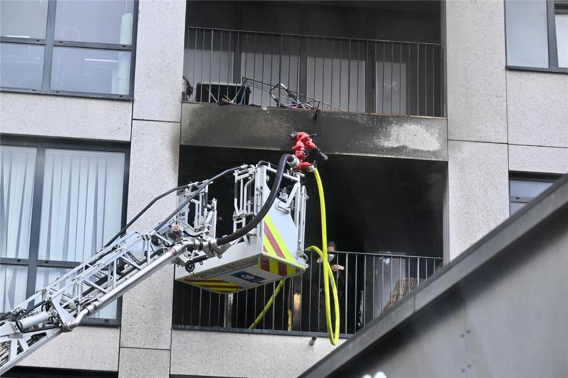 Das Feuer hat seine Spuren hinterlassen