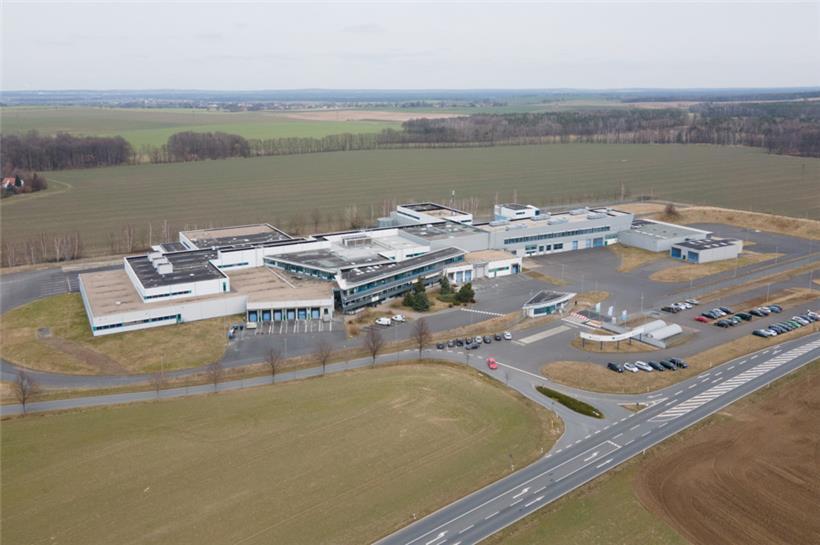 Das Firmengelände des Pharmaunternehmens Demecan im sächsischen Ebersbach
