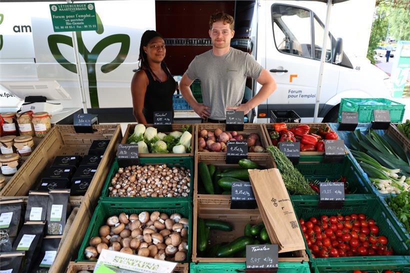 Das „Forum pour l’emploi“ ist auch mit einem Stand vertreten