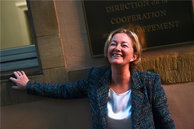 Das Foto, das im vergangenen September über dem Text stand: Unsere Fotografin Isabella Finzi traf die Ministerin damals am frühen Morgen vor dem Kooperationsministerium 
