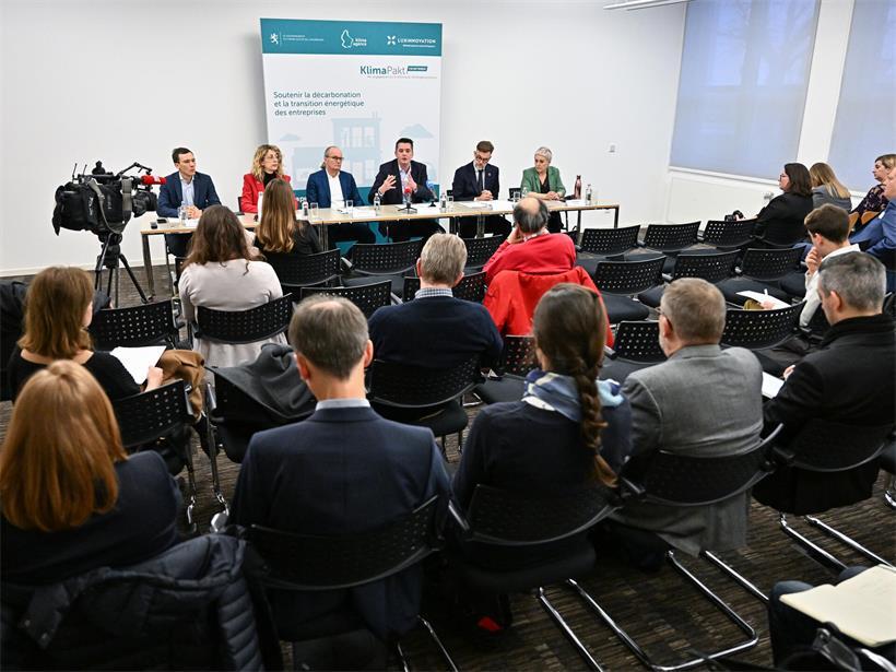 Pressekonferenz 2023 zum Start des Klimapakt fir Betriber für nachhaltige Unternehmensentwicklung