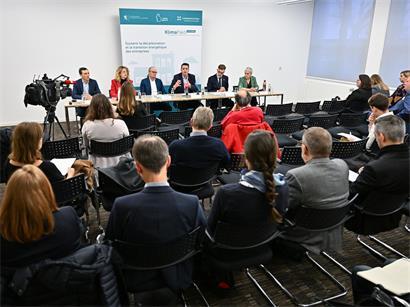 Pressekonferenz 2023 zum Start des Klimapakt fir Betriber für nachhaltige Unternehmensentwicklung