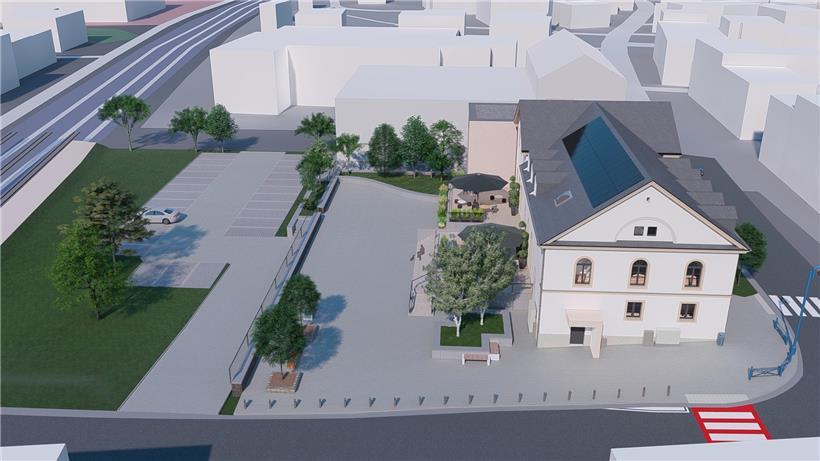 Das Gebäude soll nicht nur als Fest- und Vereinsaal dienen, unter dem Dach wird zudem eine kleine Wohnung eingerichtet
