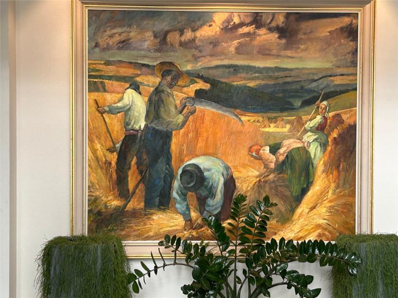 Das Gemälde des Ulflinger Künstlers J. Meyers erinnert an alte Zeiten
