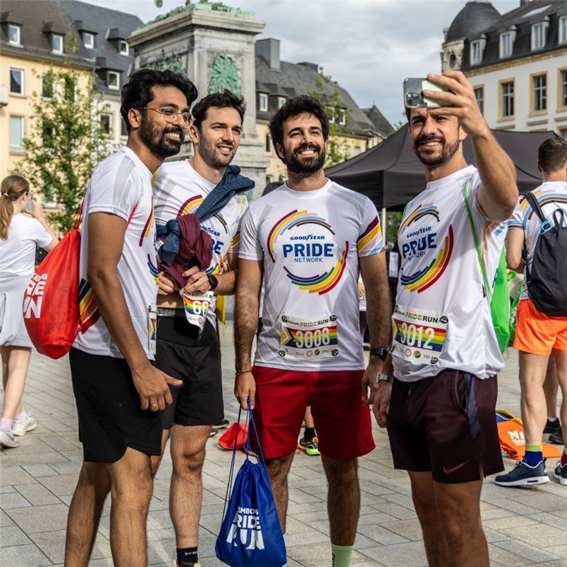Das Goodyear-Team im Juli beim ersten Luxembourg Pride Run
