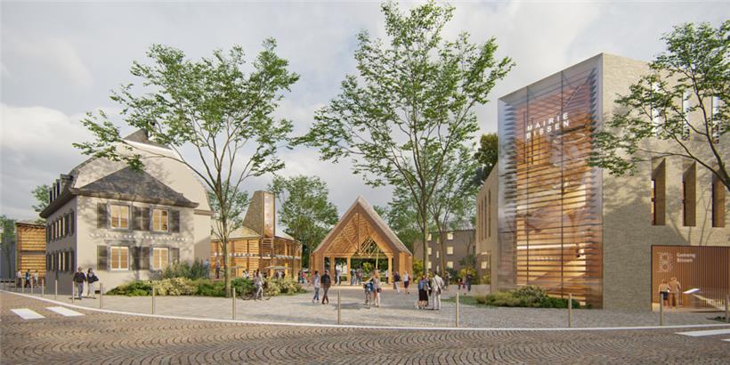 Das Haus der Familie Feith (links) wird in das neue Gesamtprojekt integriert
