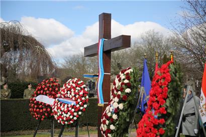 Das „Hinzerter Kräiz“ in Limpertsberg, dem nationalen Denkmal des Widerstands und der Deportation
