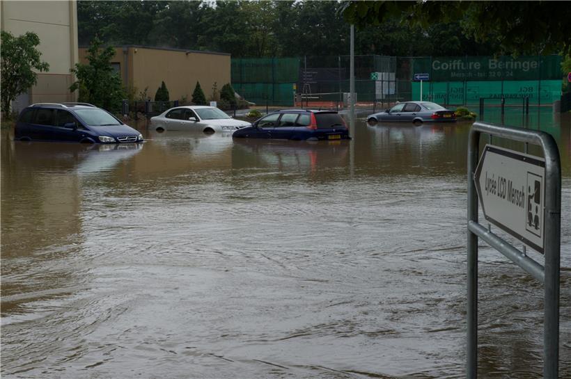 Das Hochwasser Mitte Juli hat in Mersch großen Schaden angerichtet
