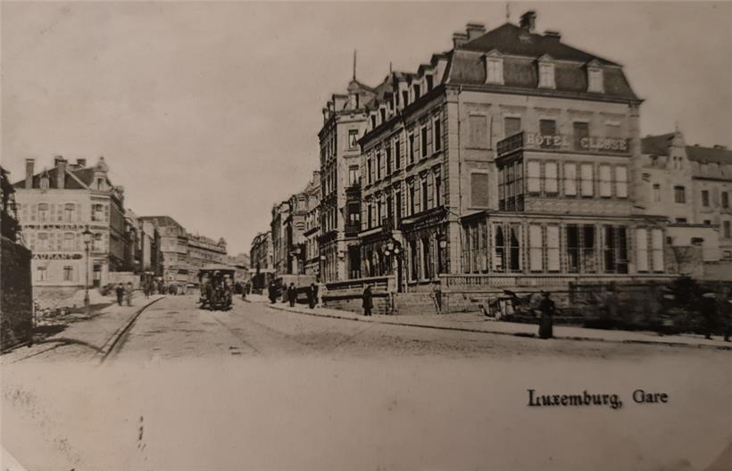 Das Hotel Clesse war im Jahr 1896 eine der großen Adressen am Bahnhof
