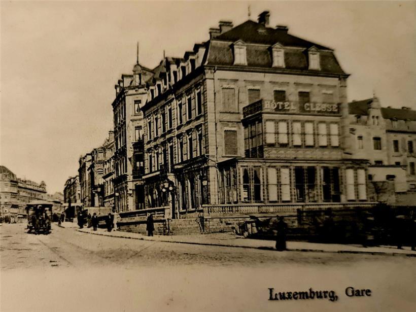 Das Hotel Clesse wurde 1896 erbaut und 1960 abgerissen
