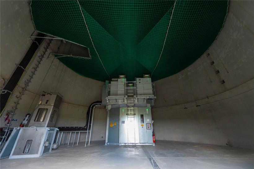 Das Innere einer Windkraftanlage