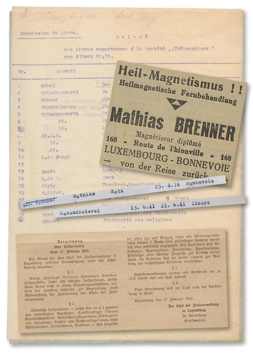 Das Leben von Mathias Brenner in wenigen Dokumenten