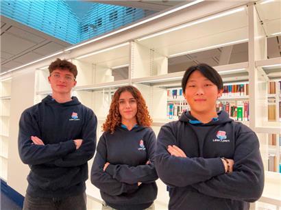 Das „LéierXpert“-Team: Nima Tehrani, Inês Domingos und Pit Kasel
