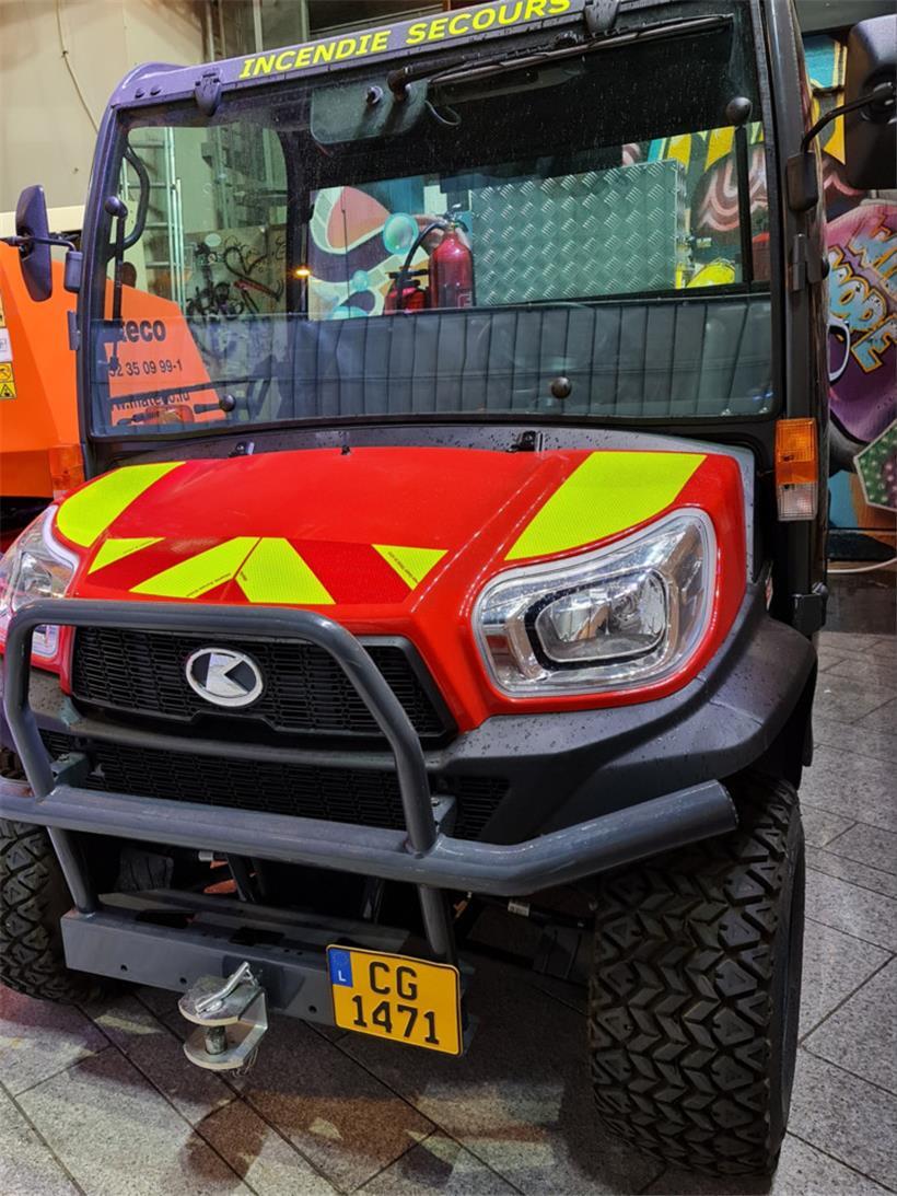 Das Löschfahrzeug ist klein und wendig