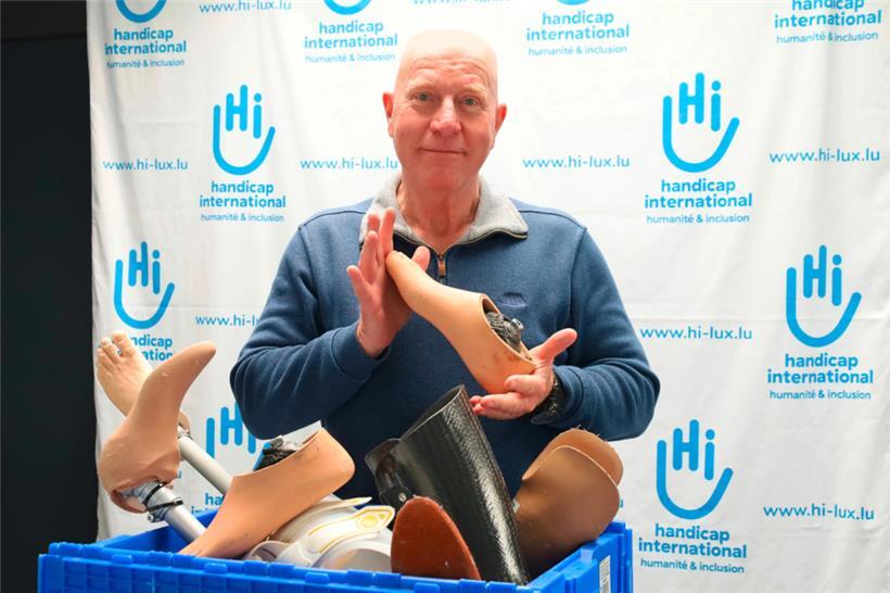 Das Luxemburger Rehazenter hat zehn Prothesen an Handicap International gespendet
