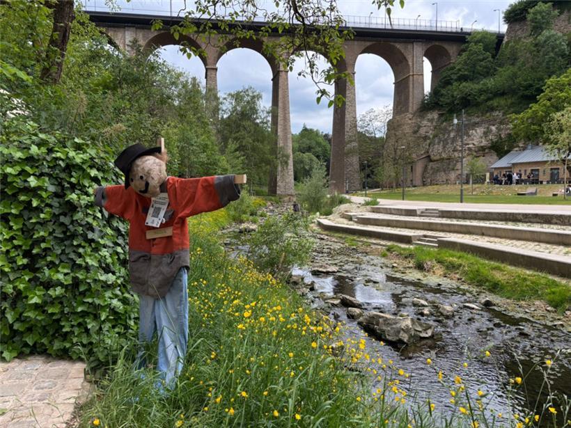 Das „Mouvement écologique“ hat in der Hauptstadt eine Sensibilisierungskampagne mit Vogelscheuchen gestartet
