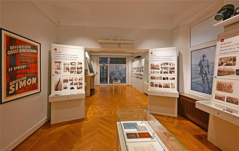 Das Museum befindet sich im Erdgeschoss der ehemaligen Arbed-Direktoren-Villa in der rue Dominique Lang
