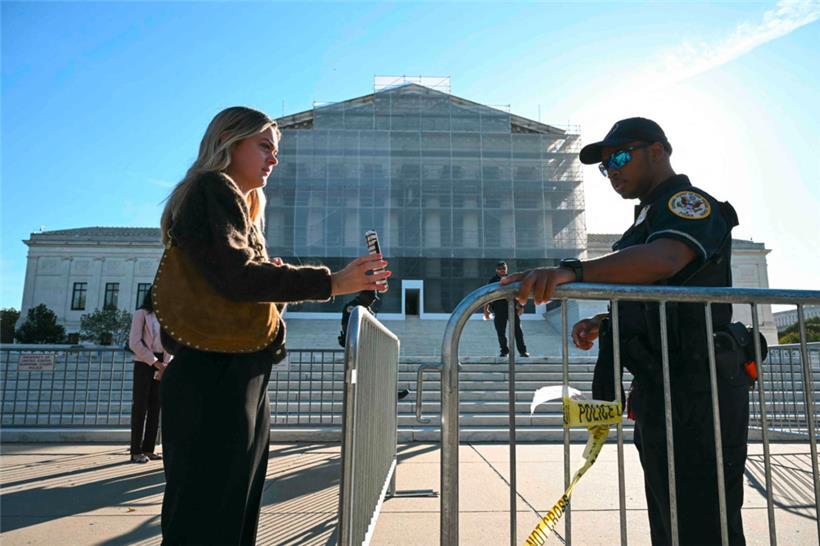 Das Oberste Gericht der USA, der Supreme Court, befasst sich ab Mittwoch mit Trumps Zollpolitik
