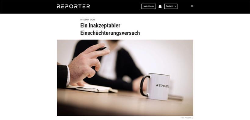 Das Online-Magazin lässt sich nicht einschüchtern
