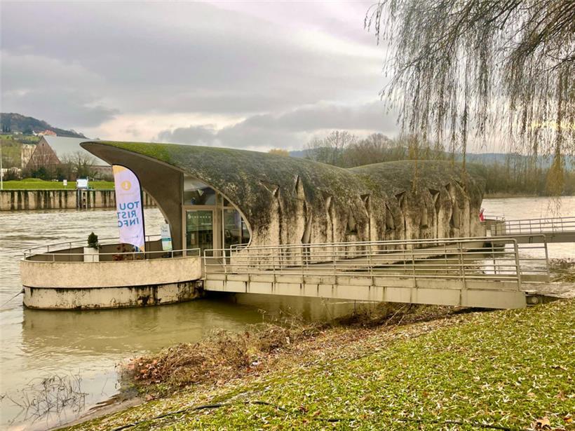 Das „Ponton“ mit Souvenirladen in Schengen wird weichen müssen. An seine Stelle ...
