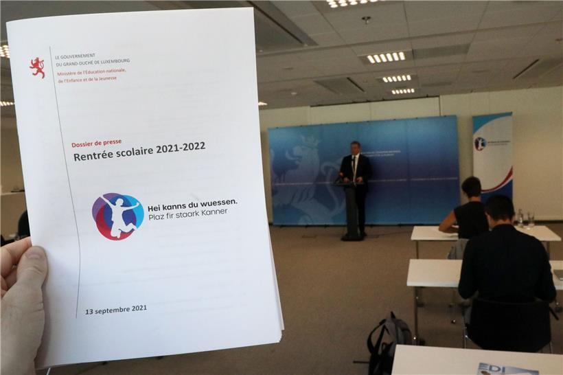 Das Pressedossier zur „Rentrée“ hat 18 Seiten. Bildungsminister Claude Meisch stellte am Montag sowohl Vorhaben für dieses Schuljahr als auch jene für die restliche Legislaturperiode vor.

