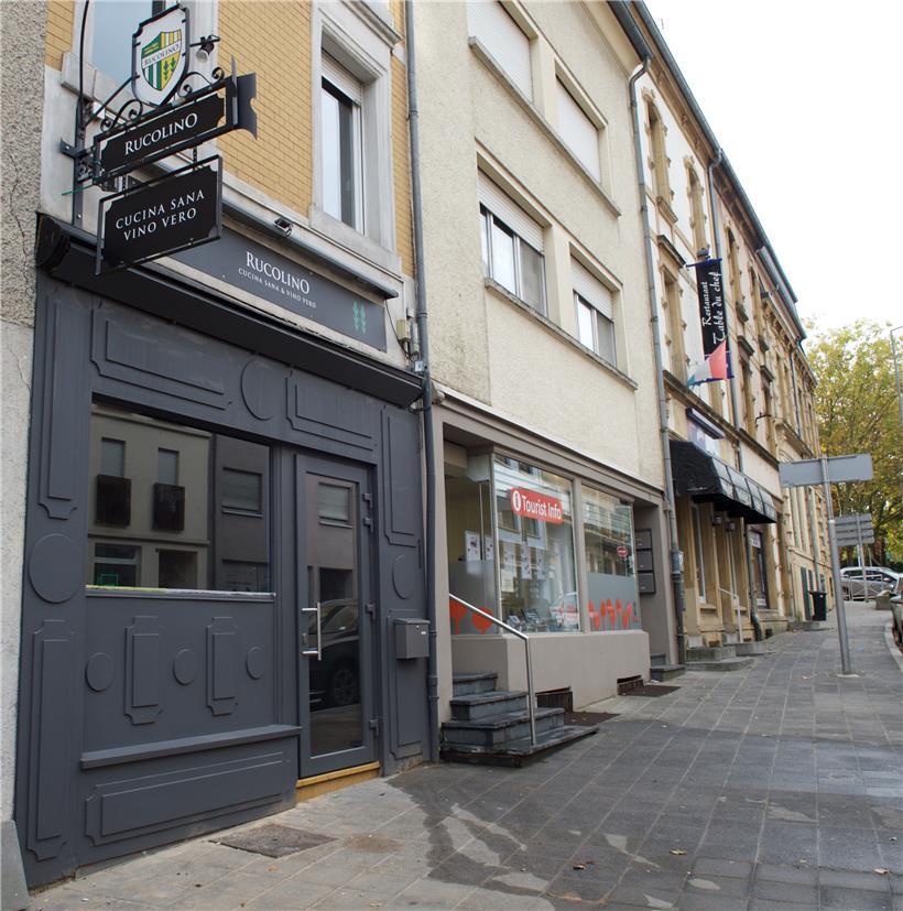 Das Restaurant „Rucolino“ befindet sich im Zentrum von Düdelingen in der Nähe der Sankt-Martins-Kirche
