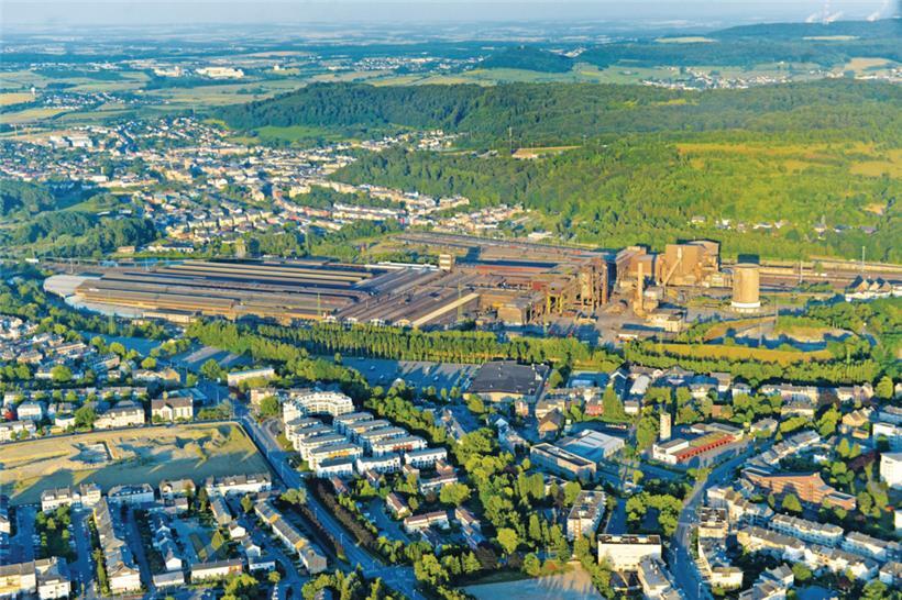 Das Schifflinger Werk kurz vor seiner definitiven Stilllegung 2016