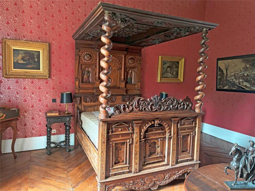 Das Schlafzimmer des Bischofs von Metz, Dupont des Loges, der damals zur Einweih...