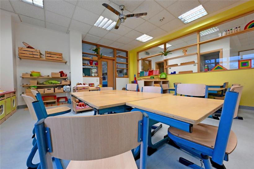 Das Schulgebäude wurde bis 2020 von der Europäischen Investitionsbank als Kindertagesstätte genutzt
