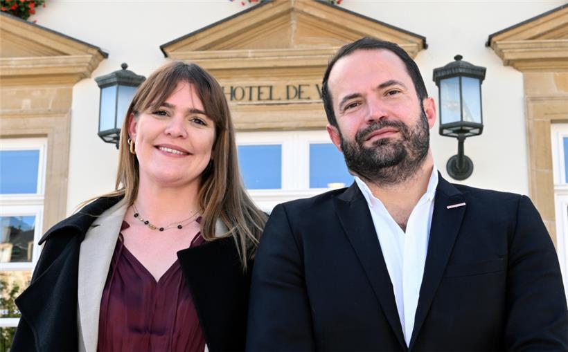 Das Spitzenduo der „Stater Sozialisten“, Maxime Miltgen und Gabriel Boisante
