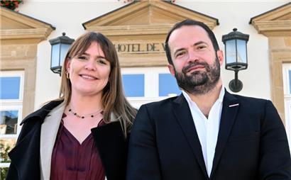 Das Spitzenduo der „Stater Sozialisten“, Maxime Miltgen und Gabriel Boisante
