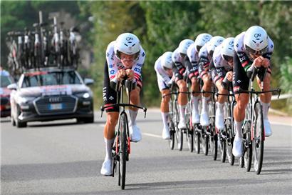 Das Team UAE war am Mittwoch die schnellste Mannschaft
