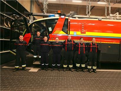 Das Team, das an Heiligabend im Einsatz war
