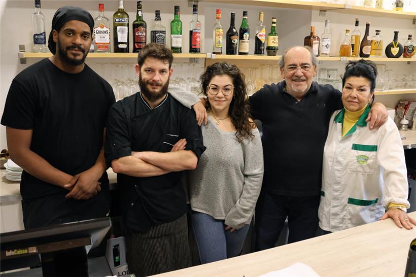 Das Team des „Belvedere“: David, Alberto, Giorgia, Franco, Antonietta (v.l.)
