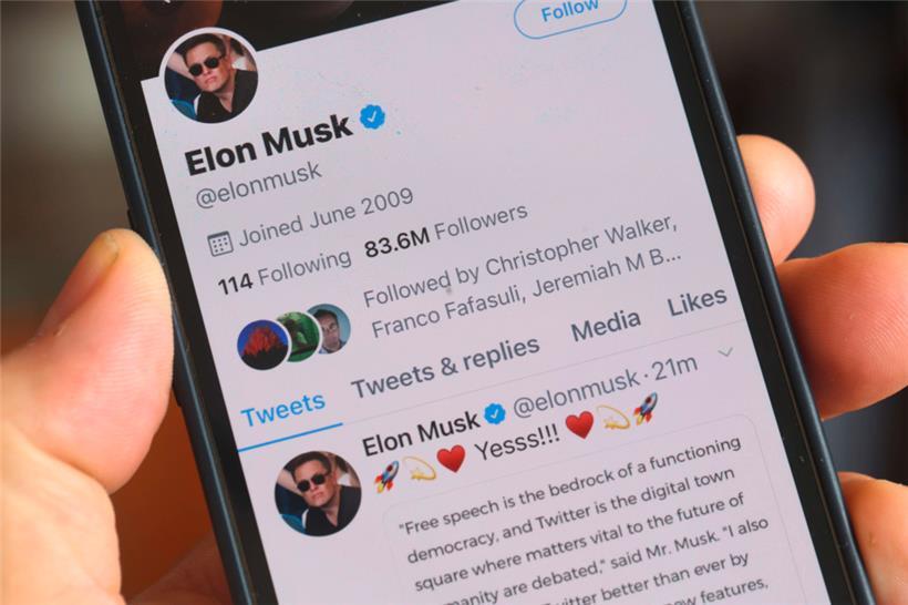 Das Twitter-Profil von Elon Musk hat mehr als 80 Millionen Follower
