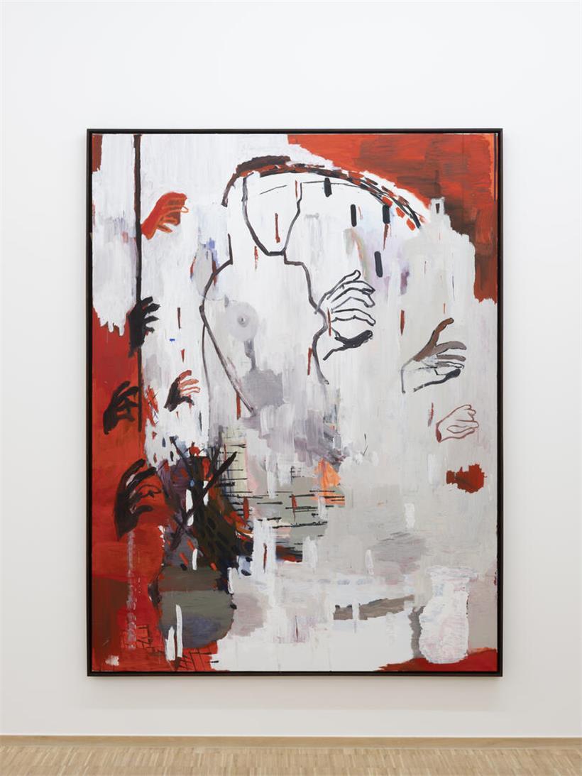 „Blood on the hands“ Kunstwerk von Ronny Delrue zeigt ausdrucksstarke Hände mit rotem Farbverlauf