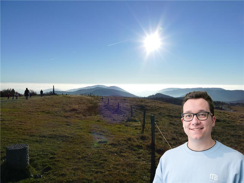 Sonniges Wetter mit blauem Himmel lädt zum Verweilen und Entspannen in der Natur ein