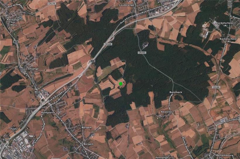 Das „Windrad Steinbrücken“ befindet sich am „Mettendallerbësch“ in Bergem, nahe Steinbrücken
