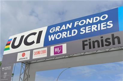 Das Ziel des Radrennens Schleck Gran Fondo aus dem Jahr 2019
