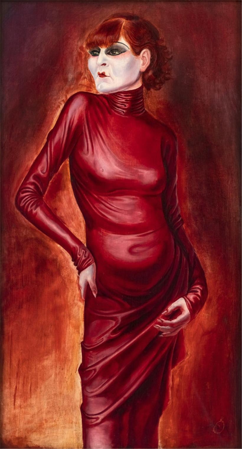 Das berühmte Bildnis der Tänzerin Anita Berber (1925) von Otto Dix 
