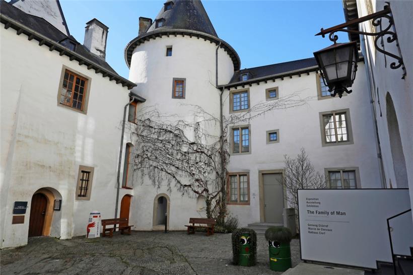 Das berühmte Schloss von Clerf beherbergt die Gemeindeverwaltung und die Ausstellung „The Family of Man“
