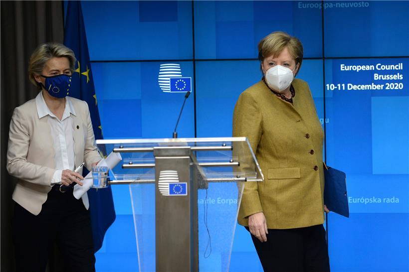 Das deutsche Damen-Doppel von der Leyen/Merkel hatte im zweiten Halbjahr alle Hände voll zu tun, den Brüsseler Laden zusammenzuhalten
