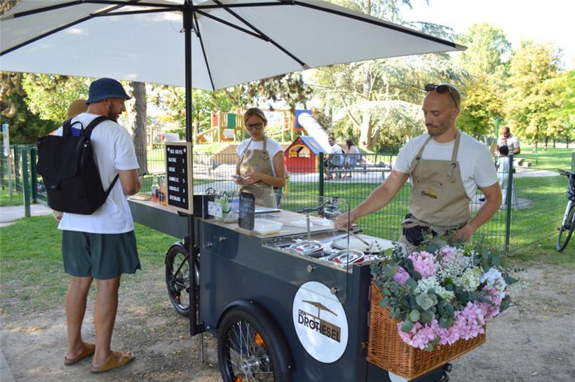 Das dreirädrige Gefährt sowie das Familienunternehmen tragen den Namen „Den Drotiesel“
