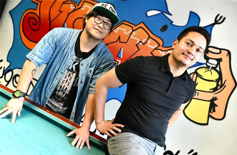 Das dynamische Duo: Brandon Konrad (l.) und Daryll Chimento
