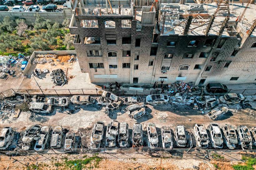 „Das ist nicht unsere Art“: Verbrannte Autos und Wohngebäude in Huwara
