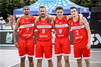 Das luxemburgische 3×3-Herren-Quartett scheiterte schon in der Vorrunde
