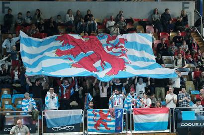 Das luxemburgische Publikum stand wie eine Wand hinter den Spielern
