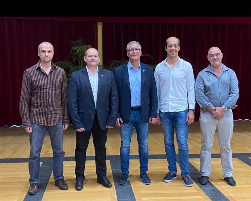 Das neue Exekutivkomitee der FLAM (v.l.): Generalsekretär Leo Salvatore, Vizepräsident Nobert Welu, Präsident Serge Schaul, Kassierer Denis Barboni und Vizepräsident Nico Christmann
